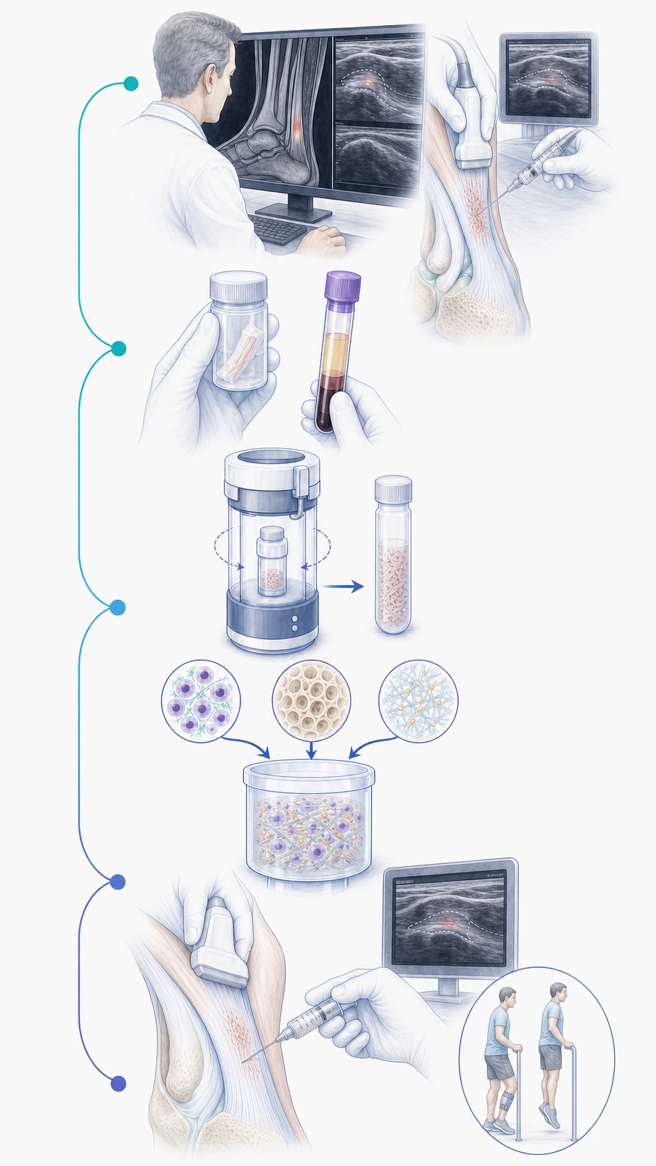 NanoATi assessment, treatment and progressive tendon reloading pathway